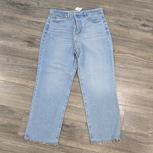 LOFT Blue Straight Leg Jeans High-Rise